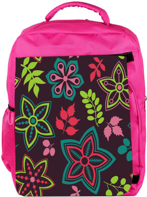 

Snoogg Eco Friendly Canvas Colorful Floral Seamless Pattern In Cartoon Style Seamless Pattern Backpack Rucksack School Travel Unisex Casual Canvas Bag Bookbag Satchel 5 L Backpack(Pink)