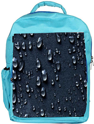 

Snoogg Eco Friendly Canvas Grey Drops Backpack Rucksack School Travel Unisex Casual Canvas Bag Bookbag Satchel 5 L Backpack(Blue)