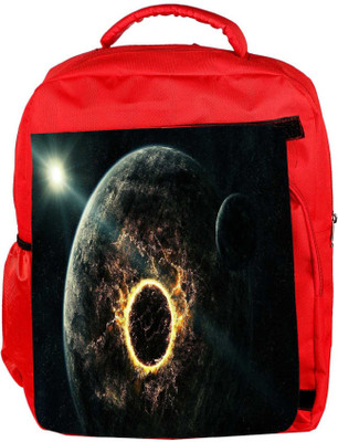 

Snoogg Eco Friendly Canvas Black R Designer Backpack Rucksack School Travel Unisex Casual Canvas Bag Bookbag Satchel 5 L Backpack(Red)