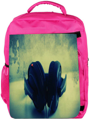 

Snoogg Eco Friendly Canvas Dj Music Designer Backpack Rucksack School Travel Unisex Casual Canvas Bag Bookbag Satchel 5 L Backpack(Pink)