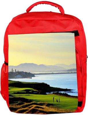 

Snoogg Eco Friendly Canvas Playing Golf Designer Backpack Rucksack School Travel Unisex Casual Canvas Bag Bookbag Satchel 5 L Backpack(Red)