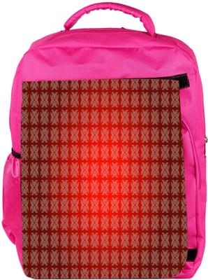 

Snoogg Eco Friendly Canvas Abstract Red Pattern Design Designer Backpack Rucksack School Travel Unisex Casual Canvas Bag Bookbag Satchel 5 L Backpack(Pink)