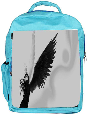

Snoogg Eco Friendly Canvas Neon Tiger Shade Designer Backpack Rucksack School Travel Unisex Casual Canvas Bag Bookbag Satchel 5 L Backpack(Blue)