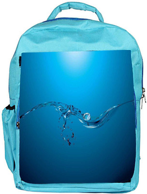 

Snoogg Eco Friendly Canvas Water Drops Designer Backpack Rucksack School Travel Unisex Casual Canvas Bag Bookbag Satchel 5 L Backpack(Blue)