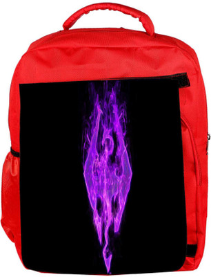 

Snoogg Eco Friendly Canvas Skyrim Designer Backpack Rucksack School Travel Unisex Casual Canvas Bag Bookbag Satchel 5 L Backpack(Red)