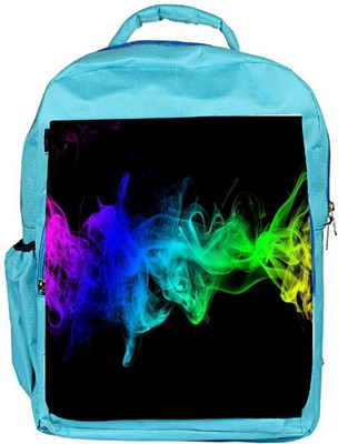 

Snoogg Eco Friendly Canvas Blue Smoke Backpack Rucksack School Travel Unisex Casual Canvas Bag Bookbag Satchel 5 L Backpack(Blue)