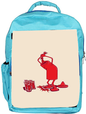 

Snoogg Eco Friendly Canvas Ketchup 2875 Backpack Rucksack School Travel Unisex Casual Canvas Bag Bookbag Satchel 5 L Backpack(Blue)