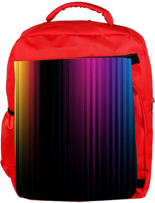 

Snoogg Eco Friendly Canvas Spectrum Of Light Designer Backpack Rucksack School Travel Unisex Casual Canvas Bag Bookbag Satchel 5 L Backpack(Red)