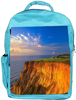 

Snoogg Eco Friendly Canvas Sky View From The Mountain Designer Backpack Rucksack School Travel Unisex Casual Canvas Bag Bookbag Satchel 5 L Backpack(Blue)