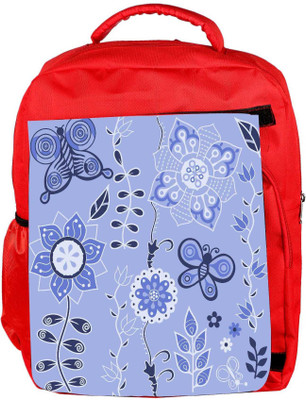 

Snoogg Eco Friendly Canvas Awesum Pattern Designer Backpack Rucksack School Travel Unisex Casual Canvas Bag Bookbag Satchel 5 L Backpack(Red)