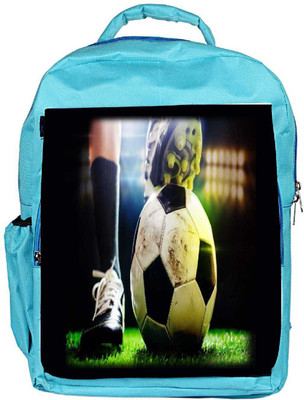

Snoogg Eco Friendly Canvas Football 2630 Backpack Rucksack School Travel Unisex Casual Canvas Bag Bookbag Satchel 5 L Backpack(Blue)