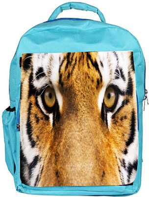 

Snoogg Eco Friendly Canvas Tiger Eyes Designer Backpack Rucksack School Travel Unisex Casual Canvas Bag Bookbag Satchel 5 L Backpack(Blue)