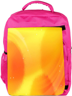 

Snoogg Eco Friendly Canvas Yellow Pattern Design Designer Backpack Rucksack School Travel Unisex Casual Canvas Bag Bookbag Satchel 5 L Backpack(Pink)