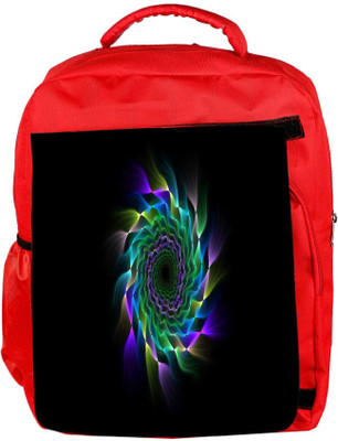 

Snoogg Eco Friendly Canvas Vortex Abstract Designer Backpack Rucksack School Travel Unisex Casual Canvas Bag Bookbag Satchel 5 L Backpack(Red)