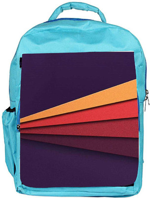 

Snoogg Eco Friendly Canvas Embossed Stripes 2624 Backpack Rucksack School Travel Unisex Casual Canvas Bag Bookbag Satchel 5 L Backpack(Blue)