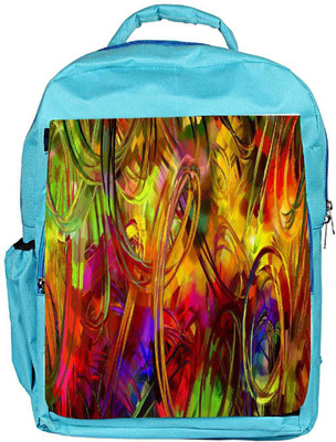 

Snoogg Eco Friendly Canvas Cool Abstract Wallpaper Designer Backpack Rucksack School Travel Unisex Casual Canvas Bag Bookbag Satchel 5 L Backpack(Blue)