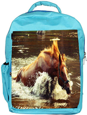 

Snoogg Eco Friendly Canvas Horse In Water Designer Backpack Rucksack School Travel Unisex Casual Canvas Bag Bookbag Satchel 5 L Backpack(Blue)