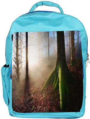 

Snoogg Eco Friendly Canvas Green Roots Designer Backpack Rucksack School Travel Unisex Casual Canvas Bag Bookbag Satchel 5 L Backpack(Blue)