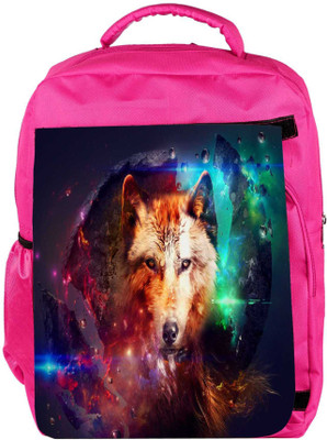 

Snoogg Eco Friendly Canvas Wolf Of Hearts Backpack Rucksack School Travel Unisex Casual Canvas Bag Bookbag Satchel 5 L Backpack(Pink)
