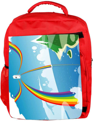 

Snoogg Eco Friendly Canvas Beach Energy Goodness 2524 Backpack Rucksack School Travel Unisex Casual Canvas Bag Bookbag Satchel 5 L Backpack(Red)