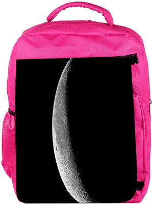 

Snoogg Eco Friendly Canvas Half Moon Designer Backpack Rucksack School Travel Unisex Casual Canvas Bag Bookbag Satchel 5 L Backpack(Pink)