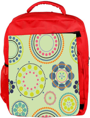 

Snoogg Eco Friendly Canvas Green Floral Designer Backpack Rucksack School Travel Unisex Casual Canvas Bag Bookbag Satchel 5 L Backpack(Red)