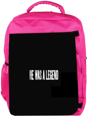 

Snoogg Eco Friendly Canvas He Was A Legend Designer Backpack Rucksack School Travel Unisex Casual Canvas Bag Bookbag Satchel 5 L Backpack(Pink)