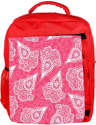 

Snoogg Eco Friendly Canvas Pink Pattern Designer Backpack Rucksack School Travel Unisex Casual Canvas Bag Bookbag Satchel 5 L Backpack(Red)