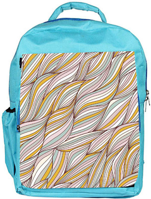 

Snoogg Eco Friendly Canvas Lite Color Leaves Designer Backpack Rucksack School Travel Unisex Casual Canvas Bag Bookbag Satchel 5 L Backpack(Blue)