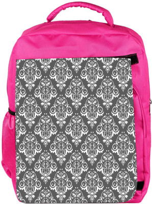 

Snoogg Eco Friendly Canvas White And Grey Pattern Designer Backpack Rucksack School Travel Unisex Casual Canvas Bag Bookbag Satchel 5 L Backpack(Pink)