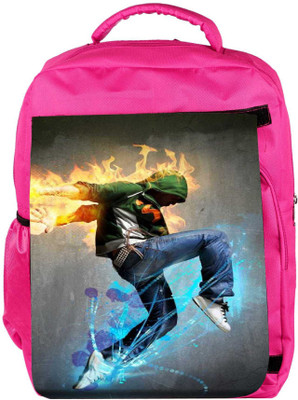 

Snoogg Eco Friendly Canvas Dancer Rager Backpack Rucksack School Travel Unisex Casual Canvas Bag Bookbag Satchel 5 L Backpack(Pink)
