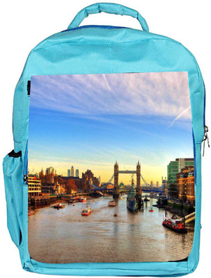 

Snoogg Eco Friendly Canvas Abstract Lake In City Designer Backpack Rucksack School Travel Unisex Casual Canvas Bag Bookbag Satchel 5 L Backpack(Blue)