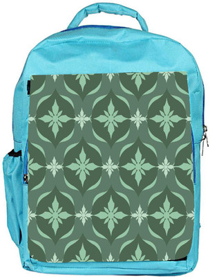 

Snoogg Eco Friendly Canvas Green Floral Pattern Designer Backpack Rucksack School Travel Unisex Casual Canvas Bag Bookbag Satchel 5 L Backpack(Blue)