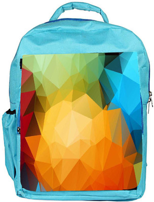 

Snoogg Eco Friendly Canvas Multicolor Pattern Design Designer Backpack Rucksack School Travel Unisex Casual Canvas Bag Bookbag Satchel 5 L Backpack(Blue)