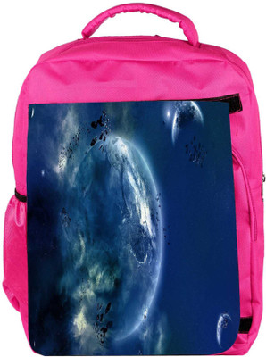 

Snoogg Eco Friendly Canvas Amazing Space Designer Backpack Rucksack School Travel Unisex Casual Canvas Bag Bookbag Satchel 5 L Backpack(Pink)