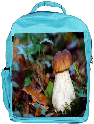 

Snoogg Eco Friendly Canvas White Mushroom Designer Backpack Rucksack School Travel Unisex Casual Canvas Bag Bookbag Satchel 5 L Backpack(Blue)