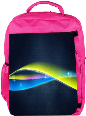 

Snoogg Eco Friendly Canvas Mixed Color Strips Designer Backpack Rucksack School Travel Unisex Casual Canvas Bag Bookbag Satchel 5 L Backpack(Pink)