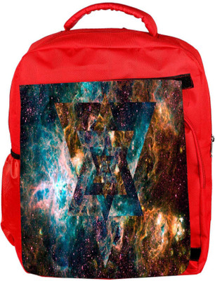 

Snoogg Eco Friendly Canvas Multiple Stars Designer Backpack Rucksack School Travel Unisex Casual Canvas Bag Bookbag Satchel 5 L Backpack(Red)