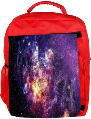 

Snoogg Eco Friendly Canvas Amazing Nebula Space Designer Backpack Rucksack School Travel Unisex Casual Canvas Bag Bookbag Satchel 5 L Backpack(Red)