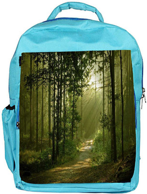 

Snoogg Eco Friendly Canvas Small Trees Designer Backpack Rucksack School Travel Unisex Casual Canvas Bag Bookbag Satchel 5 L Backpack(Blue)