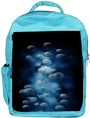 

Snoogg Eco Friendly Canvas Grey Bubbles Designer Backpack Rucksack School Travel Unisex Casual Canvas Bag Bookbag Satchel 5 L Backpack(Blue)