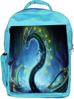 

Snoogg Eco Friendly Canvas Dragon Era Backpack Rucksack School Travel Unisex Casual Canvas Bag Bookbag Satchel 5 L Backpack(Blue)
