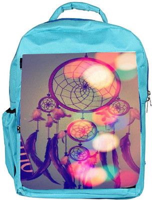 

Snoogg Eco Friendly Canvas Dream Catcher Digital Backpack Rucksack School Travel Unisex Casual Canvas Bag Bookbag Satchel 5 L Backpack(Blue)