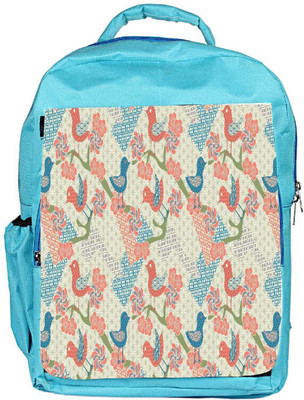 

Snoogg Eco Friendly Canvas Multiple Bird Art Designer Backpack Rucksack School Travel Unisex Casual Canvas Bag Bookbag Satchel 5 L Backpack(Blue)