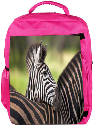 

Snoogg Eco Friendly Canvas Baby Zebra Designer Backpack Rucksack School Travel Unisex Casual Canvas Bag Bookbag Satchel 5 L Backpack(Pink)