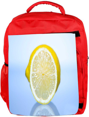 

Snoogg Eco Friendly Canvas Lemon Designer Backpack Rucksack School Travel Unisex Casual Canvas Bag Bookbag Satchel 5 L Backpack(Red)