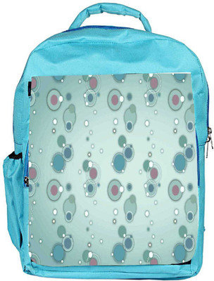 

Snoogg Eco Friendly Canvas Blue Circles And Bubbles 2594 Backpack Rucksack School Travel Unisex Casual Canvas Bag Bookbag Satchel 5 L Backpack(Blue)