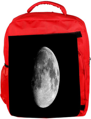 

Snoogg Eco Friendly Canvas Abstract Grey Moon Designer Backpack Rucksack School Travel Unisex Casual Canvas Bag Bookbag Satchel 5 L Backpack(Red)