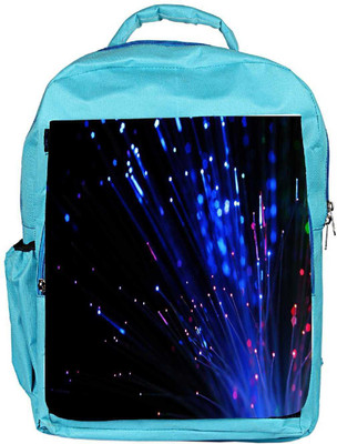

Snoogg Eco Friendly Canvas Fiber Optics Backpack Rucksack School Travel Unisex Casual Canvas Bag Bookbag Satchel 5 L Backpack(Blue)
