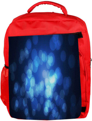 

Snoogg Eco Friendly Canvas Abstract Wallpapers Circle Backpack Rucksack School Travel Unisex Casual Canvas Bag Bookbag Satchel 5 L Backpack(Red)
